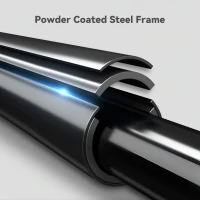 Soozier Push Up Bars, Adjustable Dip Station Parallel Bars with 4 Height Levels for Home Gym Fitness Workout(m-7)