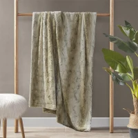 Luxuriously Soft Oversized Faux Fur Throw Blanket with Faux Mink Reverse, Machine Washable, OEKO-TEX Certified, 70" L x 60" W x 0.25" H, Sand(m-1)