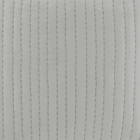 100% Cotton Cover with All-Over Embroidery, Hidden Zipper Closure, Cotton Quilted Euro Sham for Home Decor, 26" L x 26" W x 0.25" H, Gray(m-9)