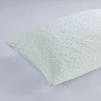 Shredded Memory Foam Pillow with Rayon, Cooling Gel Infused, Medium Firmness, Removable Cover, 28" L x 20" W x 5.5" H, Ivory(m-10)