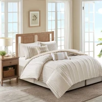 Embroidered Cotton Oblong Pillow with Tassels, Hidden Zipper, Hypoallergenic Filling, Ideal for Home Decor, 20" L x 12" W x 5" H, Multicolor(m-5)