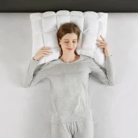 Luxuriously Soft Overfilled Pillow Protector with 100% Polyester Microfiber, 3D Puff Stitching, Zipper Closure, 36" L x 20" W x 0.13" H, White(m-7)