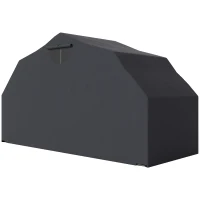 Outsunny Motorcycle Shelter, Waterproof Motorcycle Cover Tent with 2 Mesh Windows, UV Protected & Dustproof Bike Storage Shed(m-2)