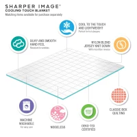 Twin Size Lightweight Down Alternative Blanket with Cool Touch, OEKO-TEX Certified, Machine Washable, 90" L x 68" W x 0.25" H, White(m-5)