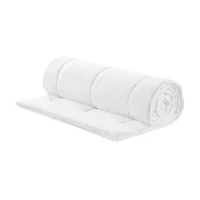 Twin Size Lightweight Down Alternative Blanket with Cool Touch, OEKO-TEX Certified, Machine Washable, 90" L x 68" W x 0.25" H, White(m-13)