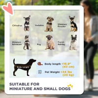 PawHut 3 Big Wheels Pet Stroller for Small, Medium Dogs, Cat Stroller Travel Folding Carrier with Adjustable Canopy, Black(m-4)