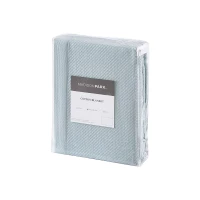 Egyptian Cotton Bedding Blanket with Breathable Weave, OEKO-TEX Certified, Reduced Shrinkage, Pilling, 90" L x 90" W x 0.25" H, Light Blue(m-7)