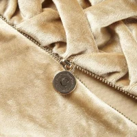 Vintage Square Decor Pillow with Removable Goose Feather Insert, Luxurious Velvet Cover, YKK Metal Zipper, 20" L x 20" W x 5" H, Gold(m-5)