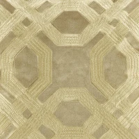 Decorative Square Pillow with Removable Goose Feather Insert, Polyester Velvet Embroidery, YKK Metal Zipper, 18" L x 18" W x 5" H, Gold(m-6)