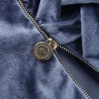 Velvet Ruched Square Decor Pillow with Removable Goose Feather Insert, Luxury Metal Zipper, Ideal for Sofa, Bed, 20" L x 20" W x 5" H, Navy(m-5)