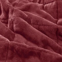 Reversible Down Alternative Blanket with Smart Temperature Control, OEKO-TEX Certified, Machine Washable, 108" L x 90" W x 0.25" H, Burgundy(m-7)