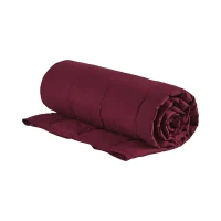 Wearable Multipurpose Throw with Goose Feather, Down Filling, Water-Repellent Microfiber, Machine Washable, 68" L x 62" W x 0.25" H, Red(m-13)