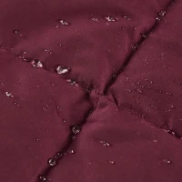 Wearable Multipurpose Throw with Goose Feather, Down Filling, Water-Repellent Microfiber, Machine Washable, 68" L x 62" W x 0.25" H, Red(m-8)