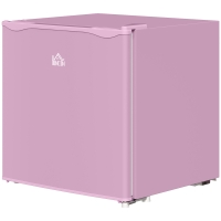 HOMCOM 1.1 Cu.Ft Countertop Mini Freezer, Compact Upright Freezer with Removable Shelves, Pink