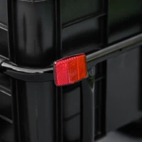 Aosom Multi-Functional Bike Trailer Steel Large Bike Luggage Cart Carrier Grey(m-10)