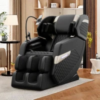 Massage Chair with Zero Gravity Reclining Feature, Full Body Air Pressure, Heating Functions, Bluetooth Audio, 51" L x 28" W x 40" H, Black(m-1)