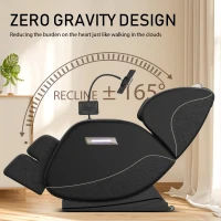 Zero Gravity Massage Recliner with Heating Functions, Full Body Air Pressure, Bluetooth Audio, Adjustable Footrest, 51.5" L x 28" W x 39" H, Black(m-5)