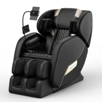 Zero Gravity Massage Chair Recliner with Heating Functions, Full Body Air Pressure, Bluetooth Audio, 51" L x 28.5" W x 39" H, Black(m-2)