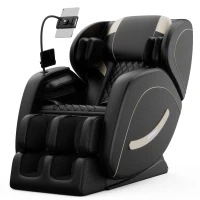 Zero Gravity Massage Chair Recliner with Lumbar and Leg Heating, Full Body Air Pressure, Bluetooth Audio, 51.5" L x 28.5" W x 39" H, Black(m-2)