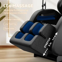 Zero Gravity Massage Chair Recliner with Heating Functions, Full Body Air Pressure, Bluetooth Audio, 51" L x 28.5" W x 39" H, Black(m-9)