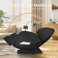 Zero Gravity Massage Chair Recliner with Heating Functions, Full Body Air Pressure, Bluetooth Audio, 51" L x 28.5" W x 39" H, Black(m-6)