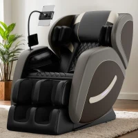 Massage Chair Recliner with Zero Gravity, Full Body Air Pressure, Bluetooth Audio, Heating Function, 51.5" L x 28.5" W x 39" H, Gray(m-1)