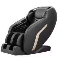 Shiatsu Massage Chair with Zero Gravity, Full Body Recliner with SL-Track, Bluetooth Speaker, Thai Stretch, USB Charging, Heating, Foot Roller Massager, 58" L x 30" W x 33.5" H, Black(m-2)