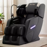 Massage Chair Recliner with Bluetooth Audio, Zero Gravity, Full Body Air Pressure, Heating Function, 51" L x 28" W x 40" H, Black(m-1)