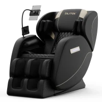 Zero Gravity Massage Chair Recliner with Bluetooth Audio, Full Body Air Pressure, Heating Functions, 51.5" L x 28" W x 39" H, Black(m-2)
