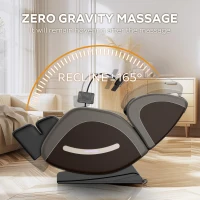 Massage Chair Recliner with Zero Gravity, Full Body Air Pressure, Bluetooth Audio, Heating Function, 51.5" L x 28.5" W x 39" H, Gray(m-7)
