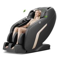 Shiatsu Massage Chair with Zero Gravity, Full Body Recliner with SL-Track, Bluetooth Speaker, Thai Stretch, USB Charging, Heating, Foot Roller Massager, 58" L x 30" W x 33.5" H, Black(m-14)