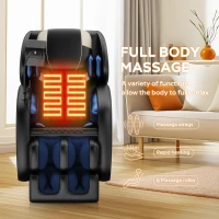 Zero Gravity Massage Chair Recliner with Heating Functions, Full Body Air Pressure, Bluetooth Audio, 51" L x 28.5" W x 39" H, Black(m-4)
