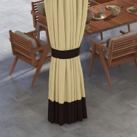 Outsunny 10' x 12' Double Roof Patio Gazebo Canopy, Outdoor Gazebo Shelter with Netting & Curtains, for Garden, Lawn and Deck(m-9)