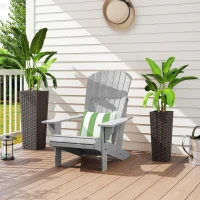 Outsunny Set of 2 Tall Planters for Outdoor Plants with Drainage Holes, Outdoor Flower Pots for Entryway, Patio and Deck(m-8)