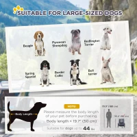 Aosom Dog Bike Trailer, Pet Cart, Bicycle Wagon, Travel Cargo, Carrier Attachment with Hitch, Foldable for Travelling, Grey(m-4)