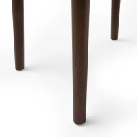 Set of 2 Scandinavian Dining Chairs with Solid Rubberwood Legs, High Back, Contemporary Fabric Side Chairs, 20" L x 21.5" W x 35.5" H, Beige(m-7)