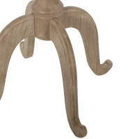 Accent Table with Smooth Walnut Finish, Durable Acacia Wood Construction, No Assembly Required, 18.5" L x 18.5" W x 25" H, Natural(m-7)