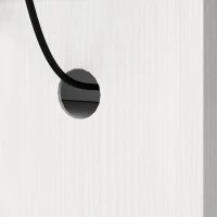 HOMCOM 55" Buffet Cabinet, Farmhouse Sideboard with 1.2" Thick Top, 4 Barn Doors, 2 Drawers and 2 Adjustable Shelves, White(m-10)