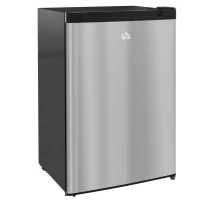 HOMCOM Upright Freezer, 3 Cu Ft Small Freezer with Reversible Single Door, Adjustable Thermostat for Home, Apartment, Silver(m-12)