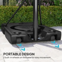 Soozier Basketball Hoop Outdoor, 4.4-10ft Portable Basketball Goal with Wheels and 44.5" Backboard, for Teenagers Youth Adults(m-6)