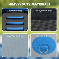 PawHut Floating Boat Ramp for Swimming Pets Up to 200 lbs, for Pool, Lake, Boat, Dock(m-7)