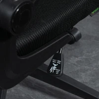 Vinsetto Mesh Office Chair, Swivel Desk Chair with Lumbar Back Support, Adjustable Height, Flip-Up Arm, Black(m-12)