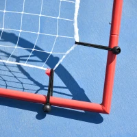 Soozier Pitch Back 5 Angles Adjustable Rebounder Net Goal Pitching and Throwing Practice Partner, Baseball/Soccer/Football/Basketball/Volleyball Daily Training(m-7)