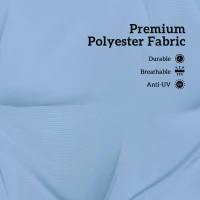 Outsunny 2 Seater Garden Bench Cushion, Soft Thick Outdoor Non-Slip 2 Seater Soft Pad With Backrest for Garden Patio, 47" x 43" x 5", Light Blue(m-4)