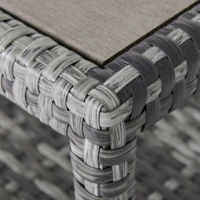 Outsunny 6 Pieces Patio Furniture Set, Outdoor rattan Sectional Furniture with recliner, for Lawn Garden Backyard(m-11)