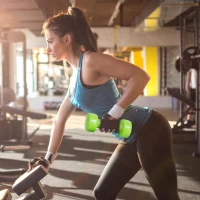 Soozier 22lbs. Colorful Dumbbell Weights Set Home Exercising Toning w/ Carry Case PU Cover Premium Weight Lifting Home Gym(m-1)