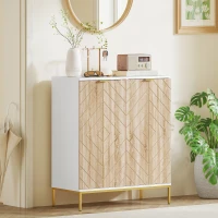 HOMCOM Shoe Storage Cabinet for 15 Pairs, Freestanding Shoe Cabinet with Doors and Adjustable Shelves for Hallway, White(m-8)