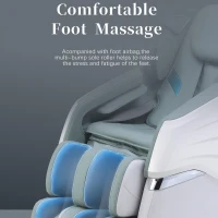 SL Track Massage Recliner with Bluetooth Speaker, Foot Roller, Airbag Massage, Zero Gravity Full Body Recliner, 54.5" L x 30" W x 43.5" H, Black(m-9)