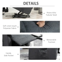 HOMCOM Power Lift Chair Electric Recliner Sofa for Elderly with Remote Control & Side Pocket for Living Room, Grey(m-4)