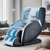 BOSSCARE 3D Shiatsu Zero Gravity Massage Chair with App and Bluetooth Control, Heated Back Full Body Recliner, 53" L x 29" W x 42.5" H, Black(m-1)